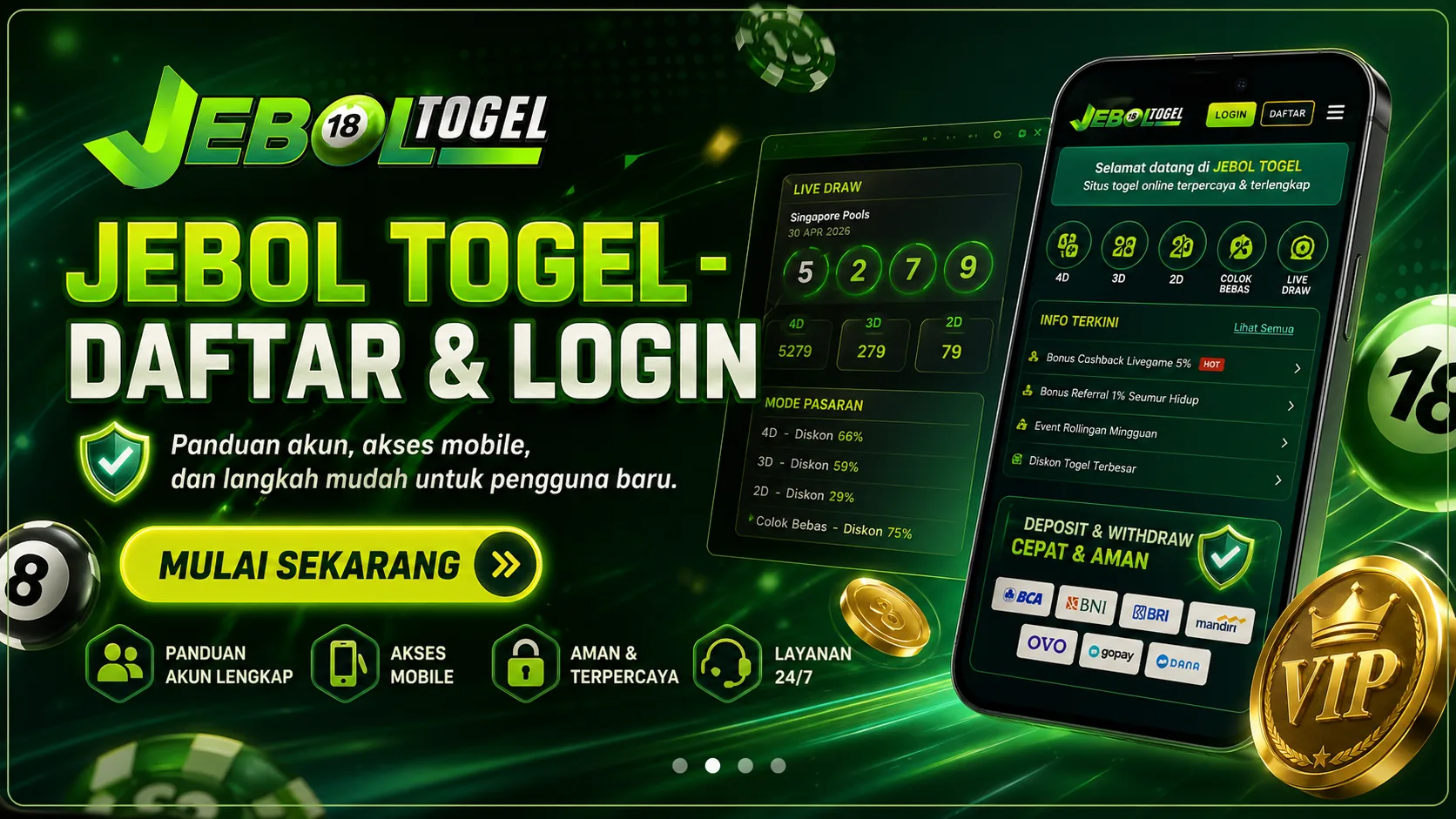 Daftar dan login JEBOL TOGEL